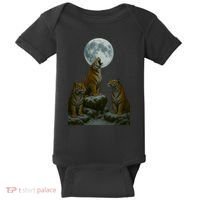 Three Tigers Moon Baby Bodysuit thumb 0