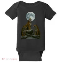 Three Tigers Moon Baby Bodysuit thumb 0