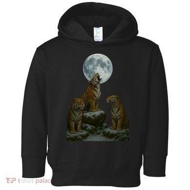 Three Tigers Moon Toddler Hoodie