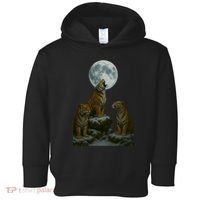 Three Tigers Moon Toddler Hoodie thumb 0