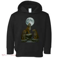 Three Tigers Moon Toddler Hoodie thumb 0