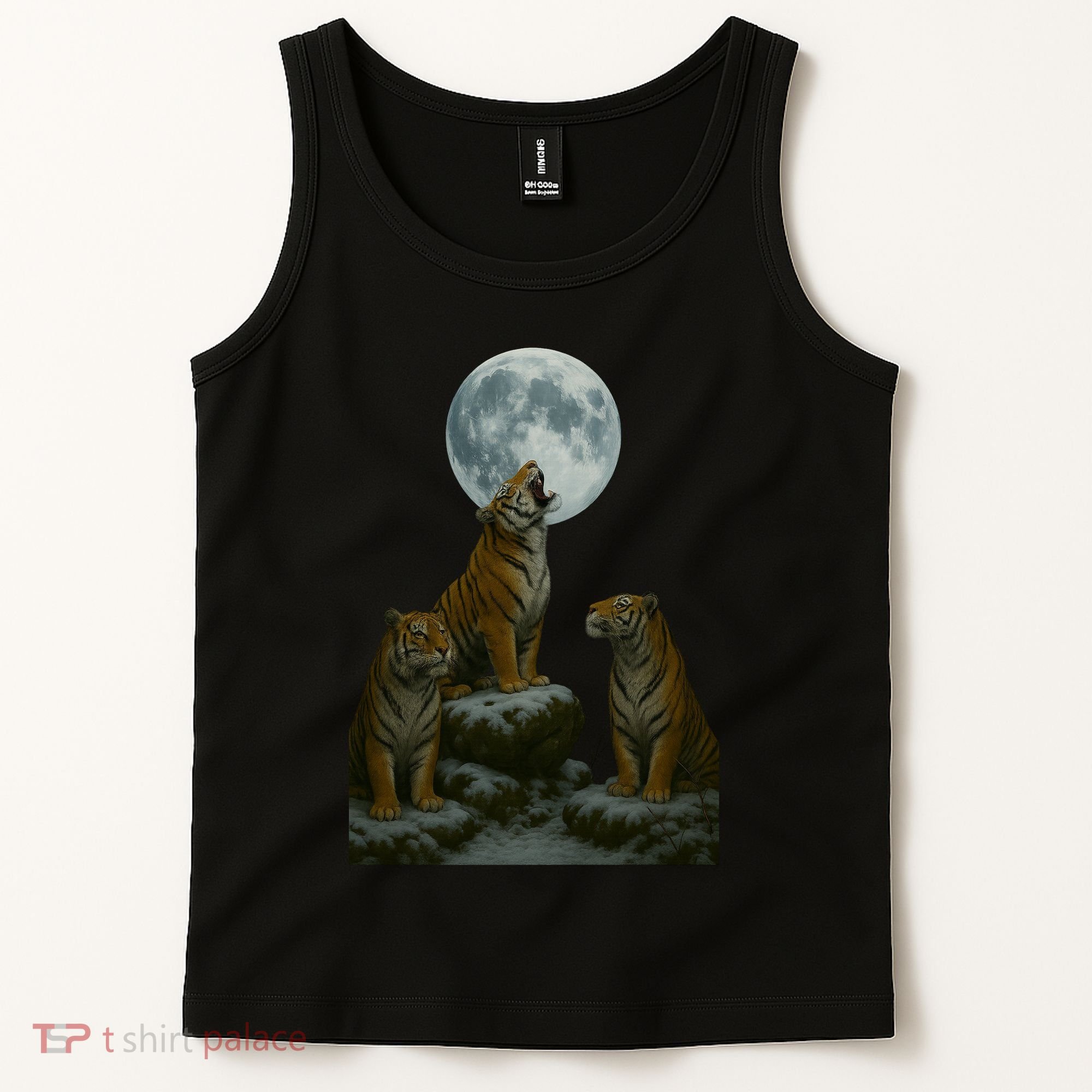 Three Tigers Moon Tank Top