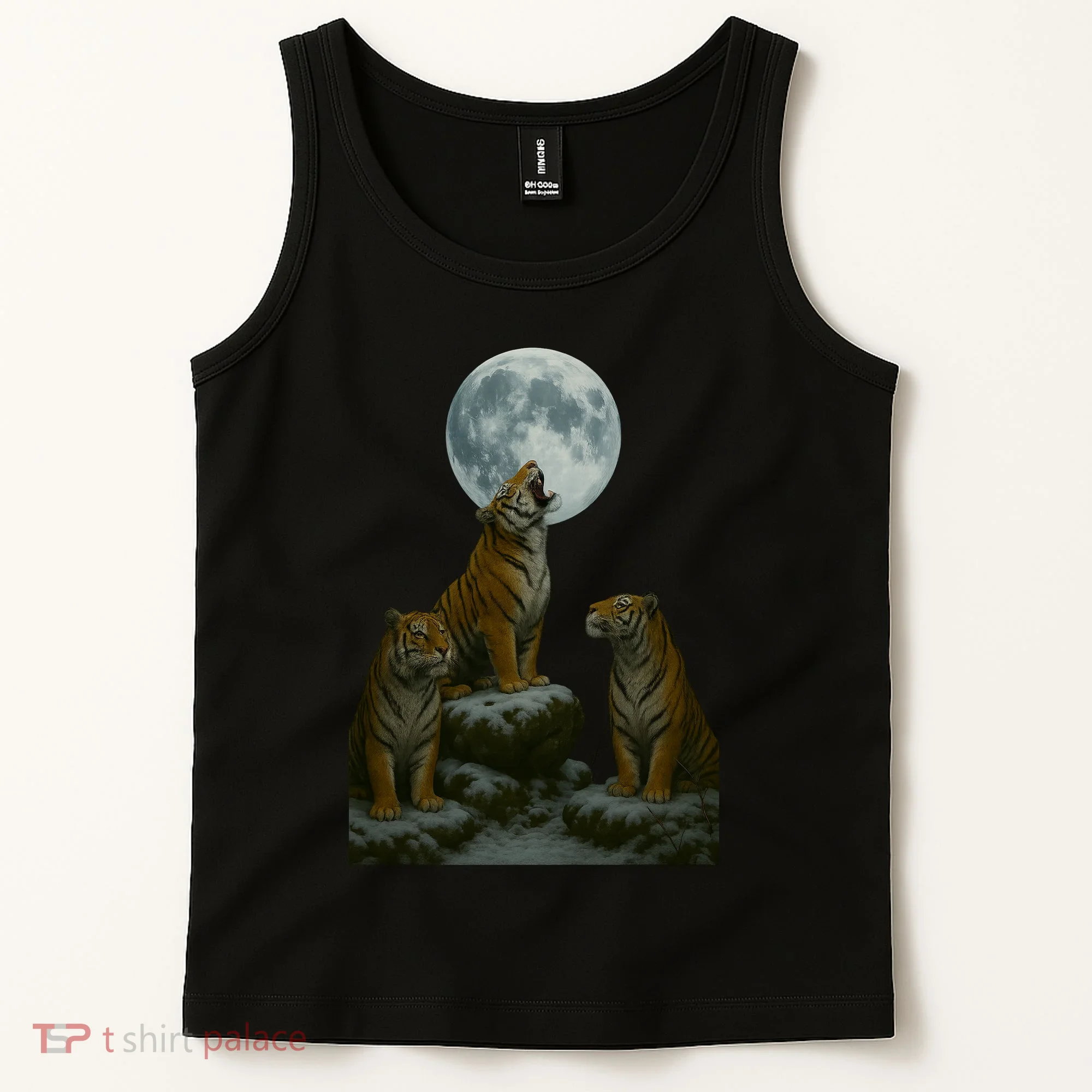 Three Tigers Moon Tank Top