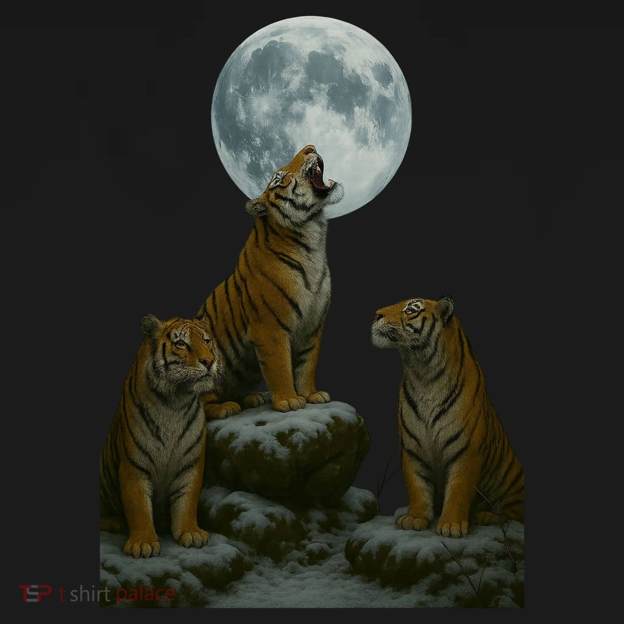 Three Tigers Moon Tank Top