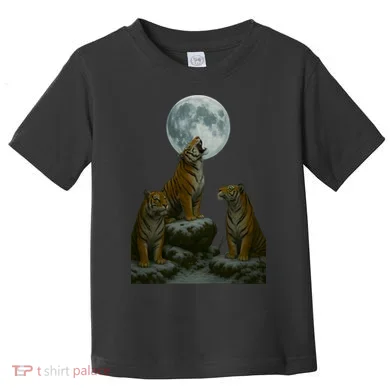 Three Tigers Moon Toddler T-Shirt