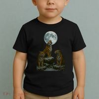 Three Tigers Moon Toddler T-Shirt thumb 2