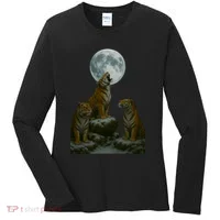 Three Tigers Moon Women's Long Sleeve Shirt thumb 0