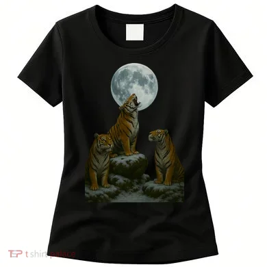 Three Tigers Moon Women's T-Shirt