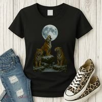 Three Tigers Moon Women's T-Shirt thumb 3