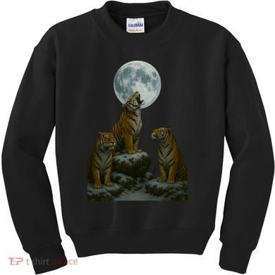 Three Tigers Moon Kids Sweatshirt