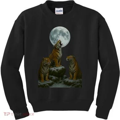 Three Tigers Moon Kids Sweatshirt