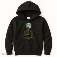 Three Tigers Moon Kids Hoodie thumb 0