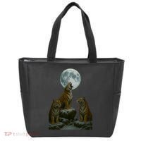 Three Tigers Moon Tote Bag thumb 0