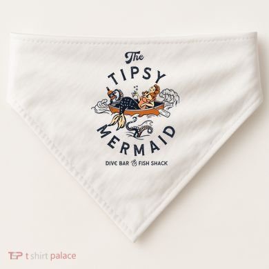 The Tipsy Mermaid Dive Bar & Fish Shack USA-Made Doggie Bandana