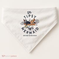 The Tipsy Mermaid Dive Bar & Fish Shack USA-Made Doggie Bandana thumb 0