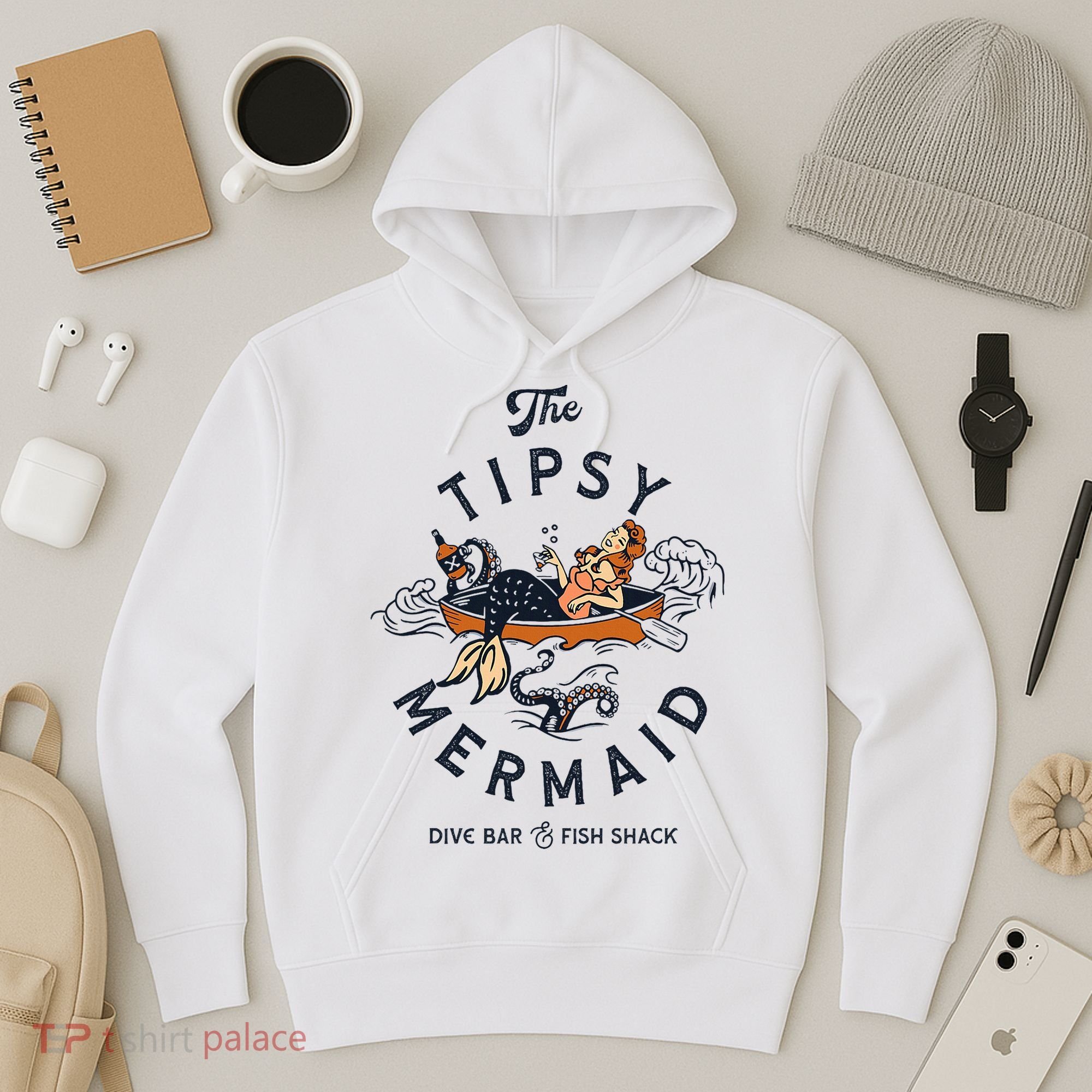 The Tipsy Mermaid Dive Bar & Fish Shack Hoodie