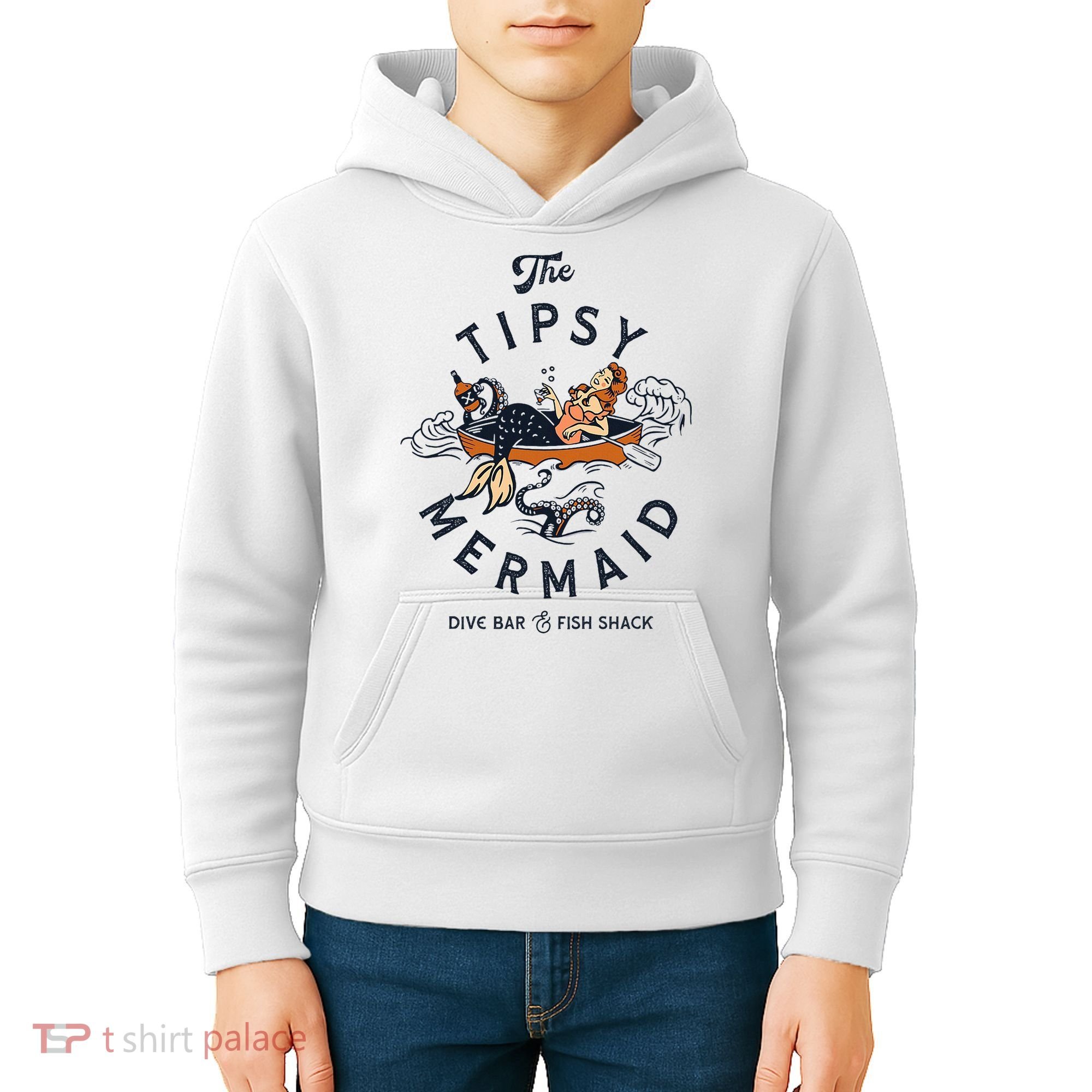 The Tipsy Mermaid Dive Bar & Fish Shack Kids Hoodie