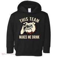 This Team Makes Me Drink Toddler Hoodie thumb 0