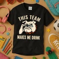 This Team Makes Me Drink Kids T-Shirt thumb 3