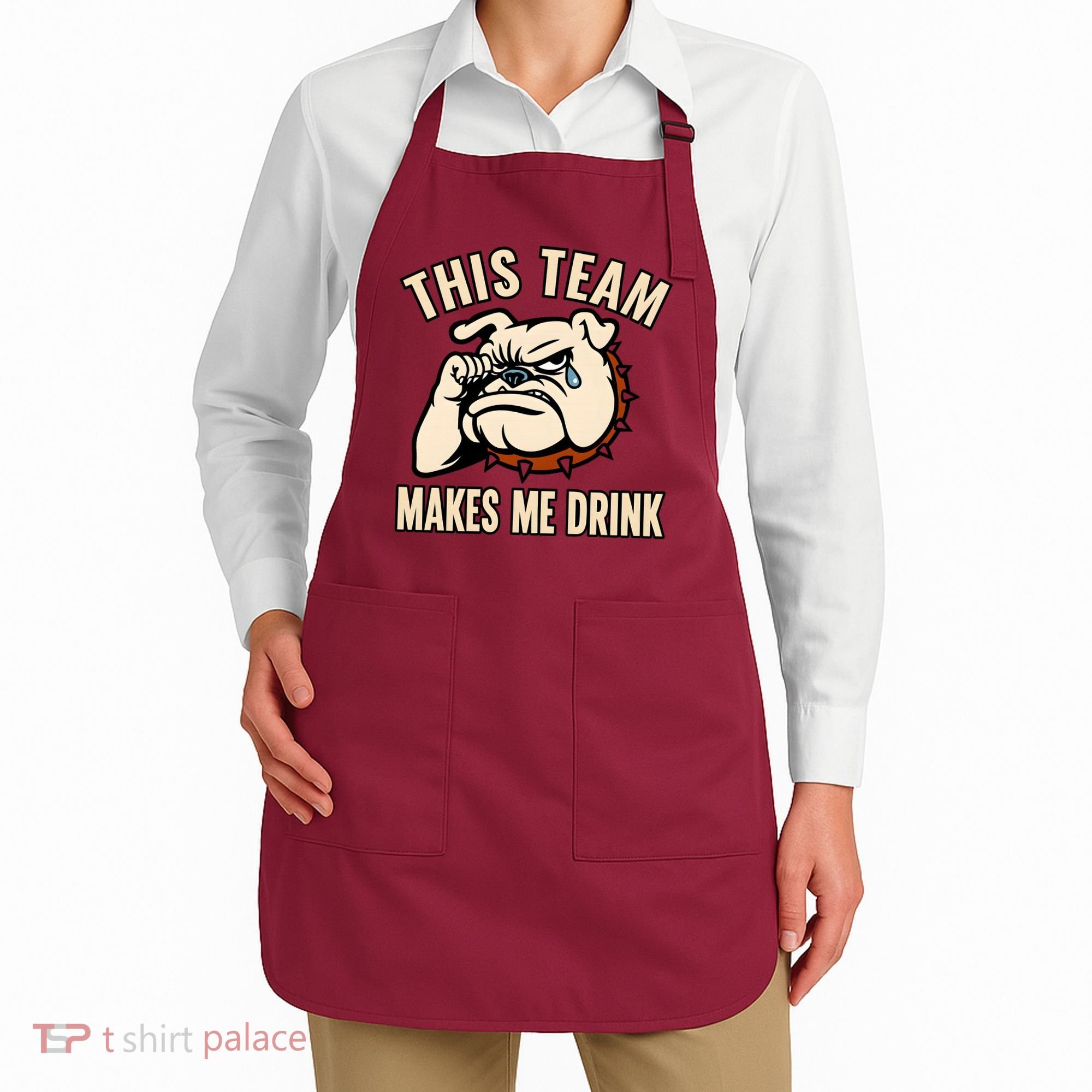 This Team Makes Me Drink Apron