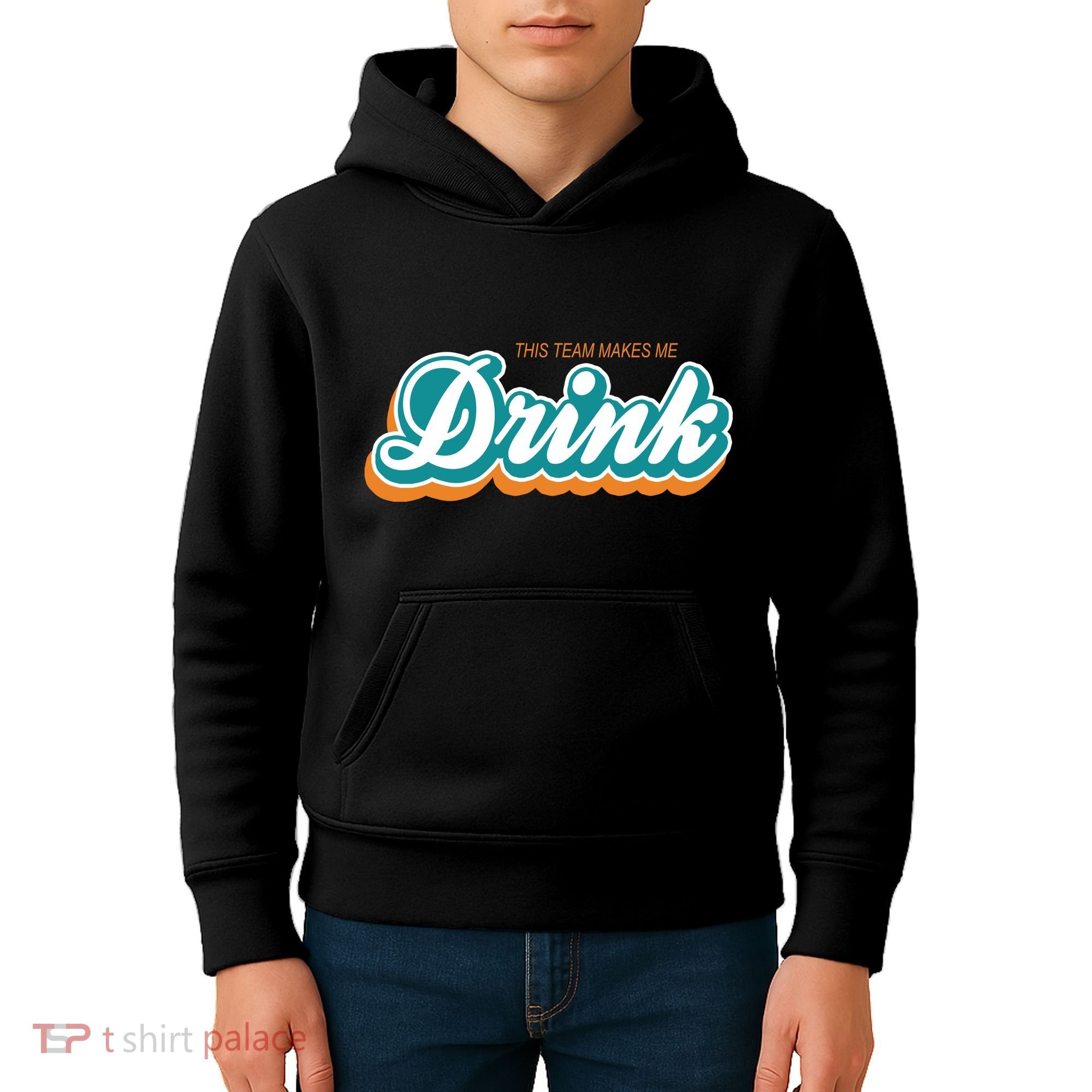 This Team Make Me Drink Miami Football Kids Hoodie