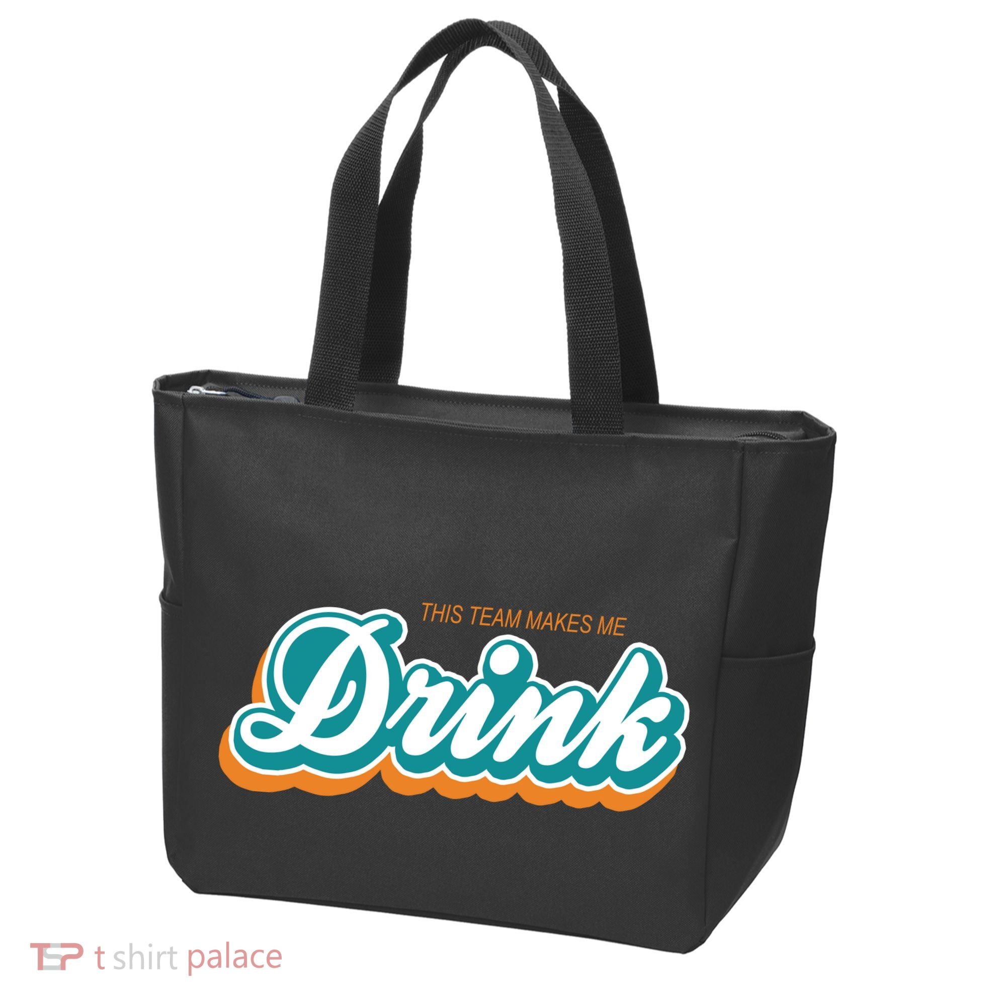 This Team Make Me Drink Miami Football Tote Bag