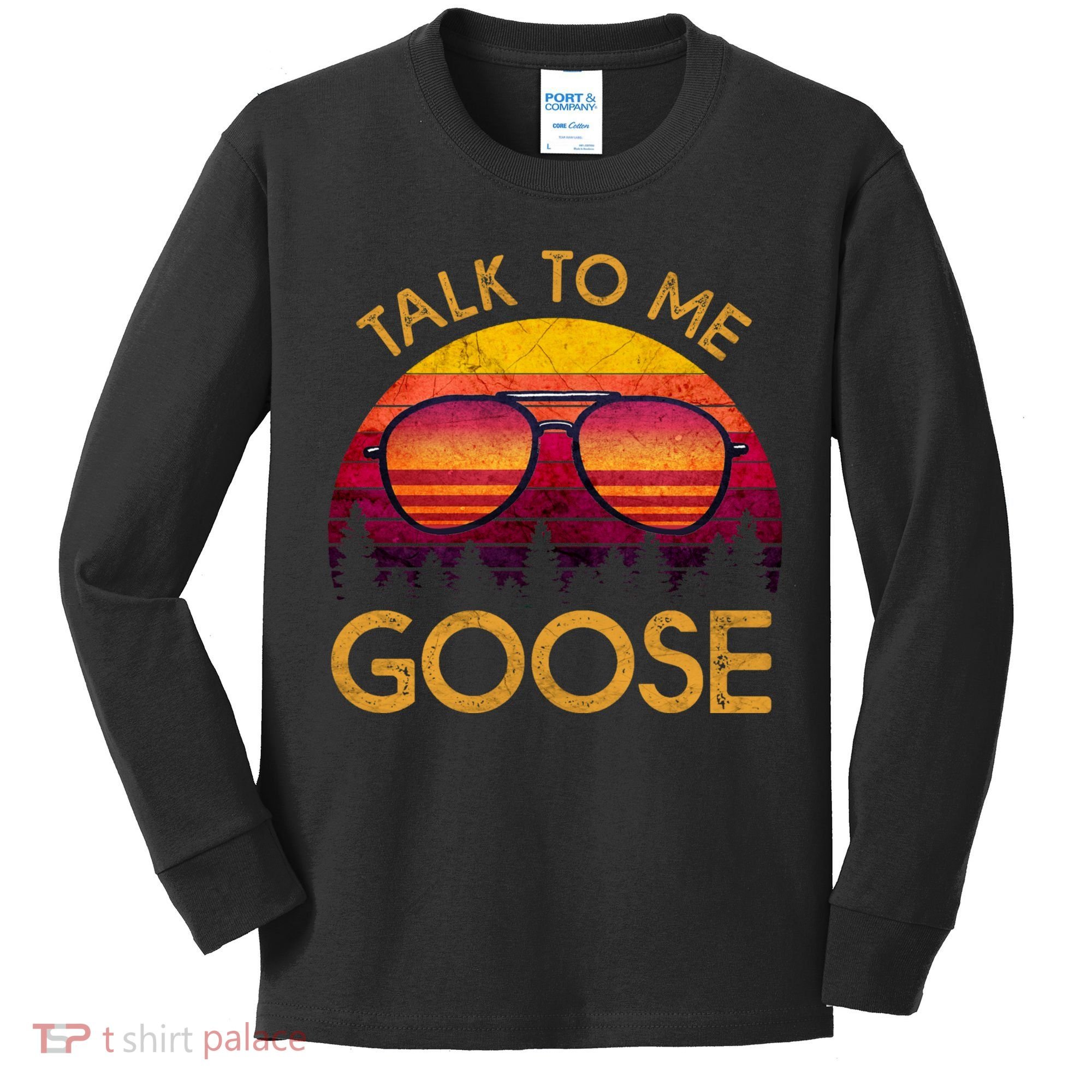 Talk To Me Goose Kids Long Sleeve Shirt