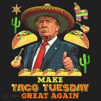 Taco Tuesday Make Taco Tuesday Great Again Donald Trump Taco Beanie thumb 2