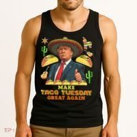 Taco Tuesday Make Taco Tuesday Great Again Donald Trump Taco Tank Top thumb 3