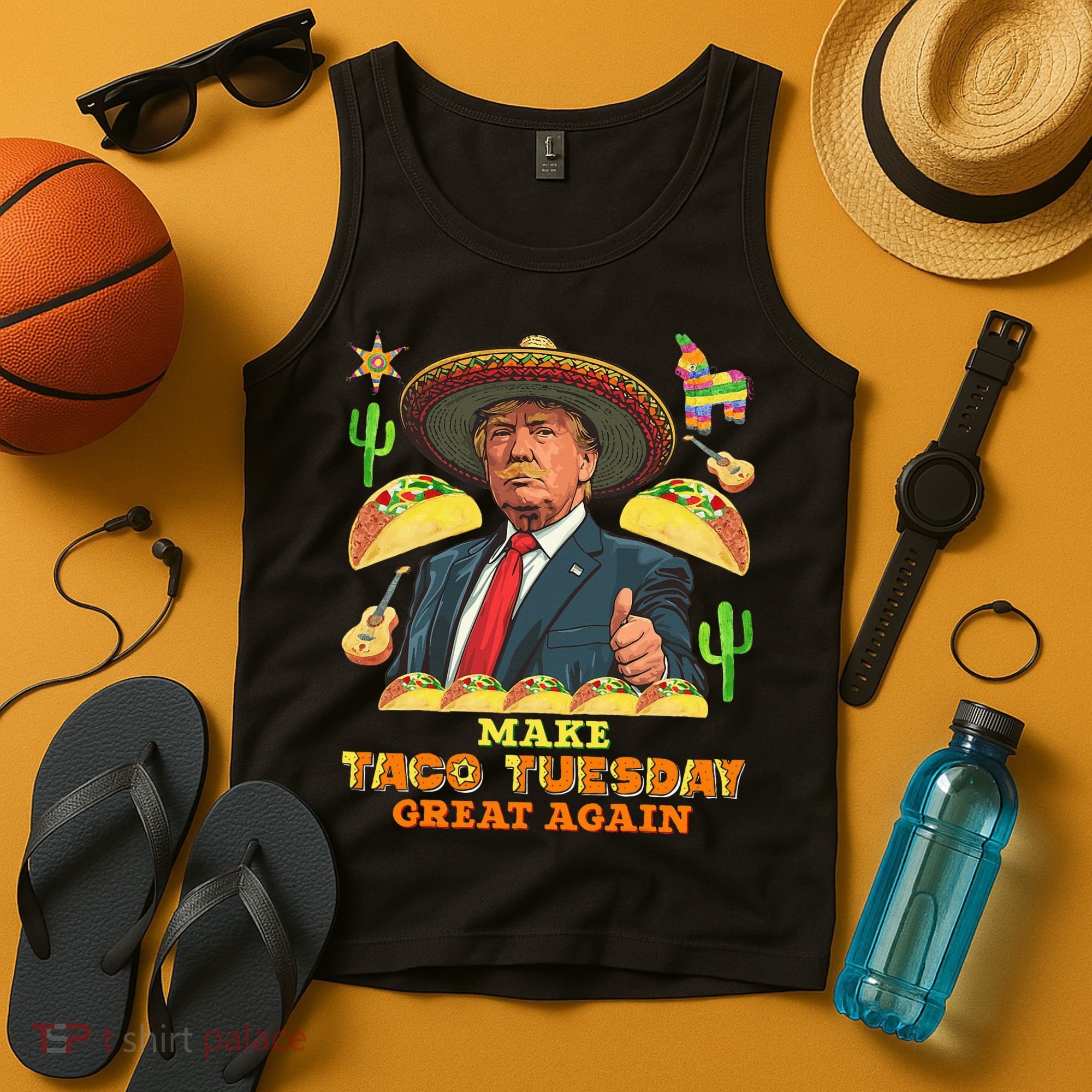 Taco Tuesday Make Taco Tuesday Great Again Donald Trump Taco Tank Top