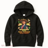 Taco Tuesday Make Taco Tuesday Great Again Donald Trump Taco Kids Hoodie thumb 0