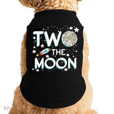 Two The Moon 2nd Birthday For 2 Year Old Doggie Tank