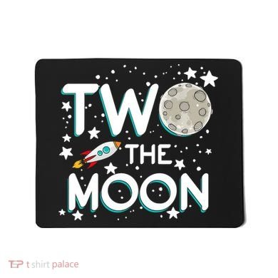 Two The Moon 2nd Birthday For 2 Year Old Mousepad