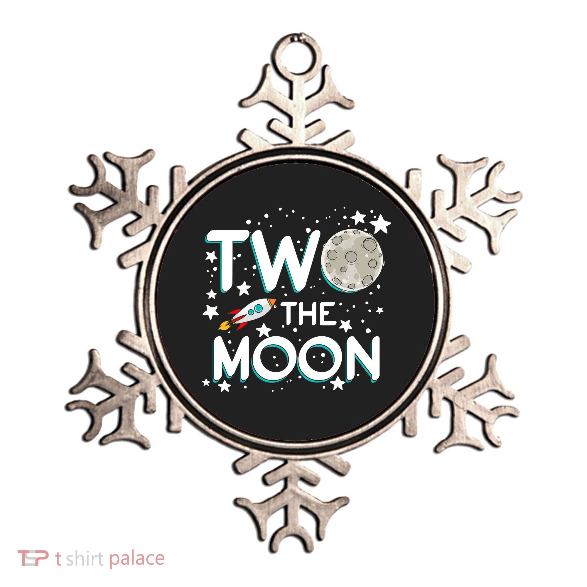 Two The Moon 2nd Birthday For 2 Year Old Ornament