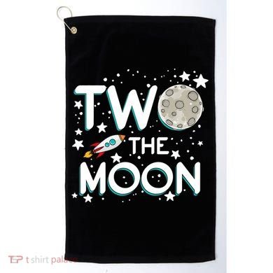Two The Moon 2nd Birthday For 2 Year Old Golf Towel