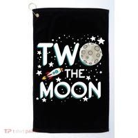 Two The Moon 2nd Birthday For 2 Year Old Golf Towel thumb 0