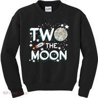 Two The Moon 2nd Birthday For 2 Year Old Kids Sweatshirt thumb 0