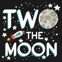 Two The Moon 2nd Birthday For 2 Year Old Kids Hoodie thumb 5