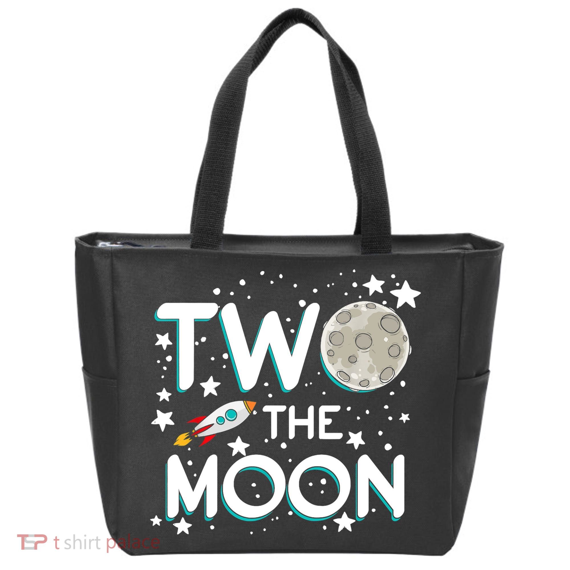 Two The Moon 2nd Birthday For 2 Year Old Tote Bag