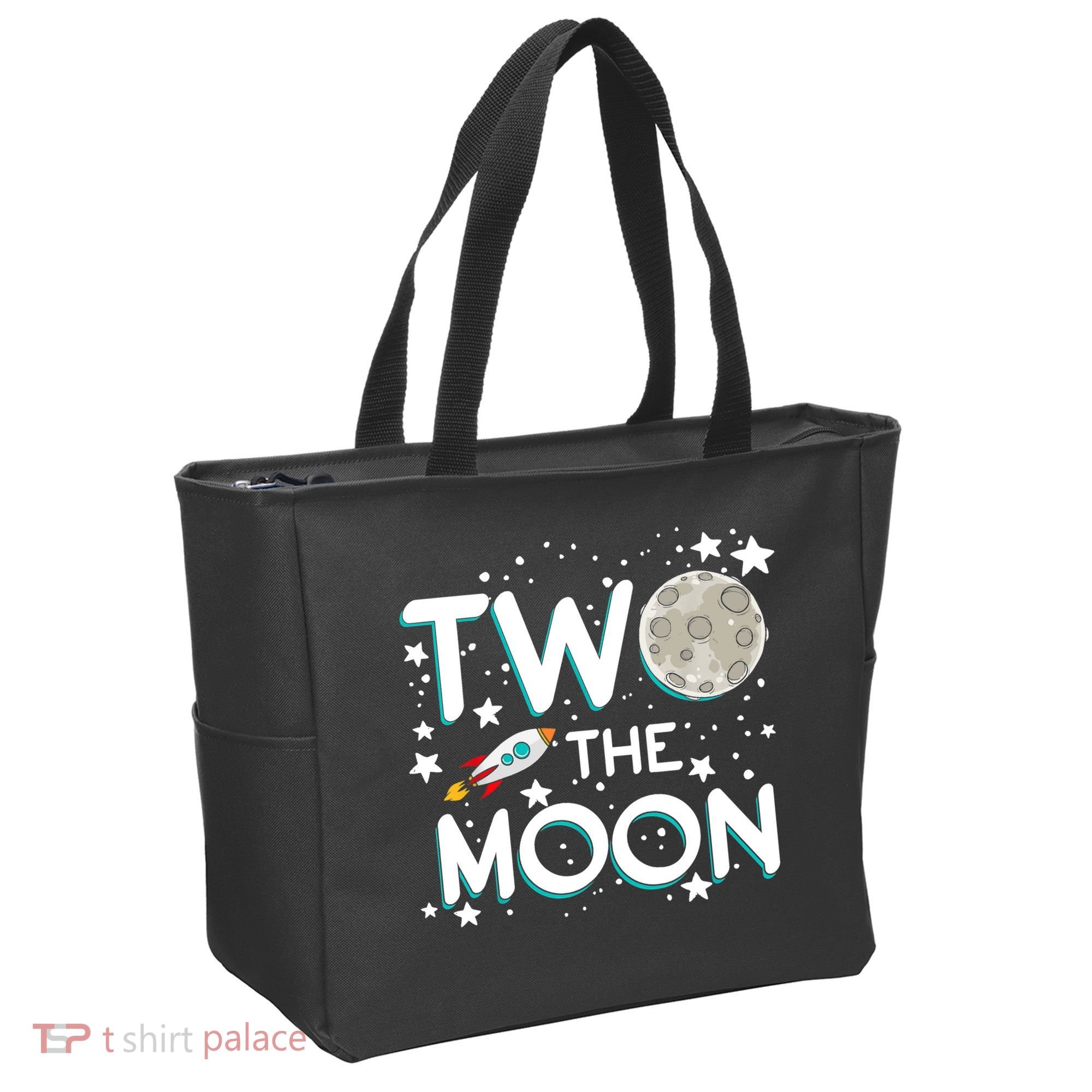 Two The Moon 2nd Birthday For 2 Year Old Tote Bag