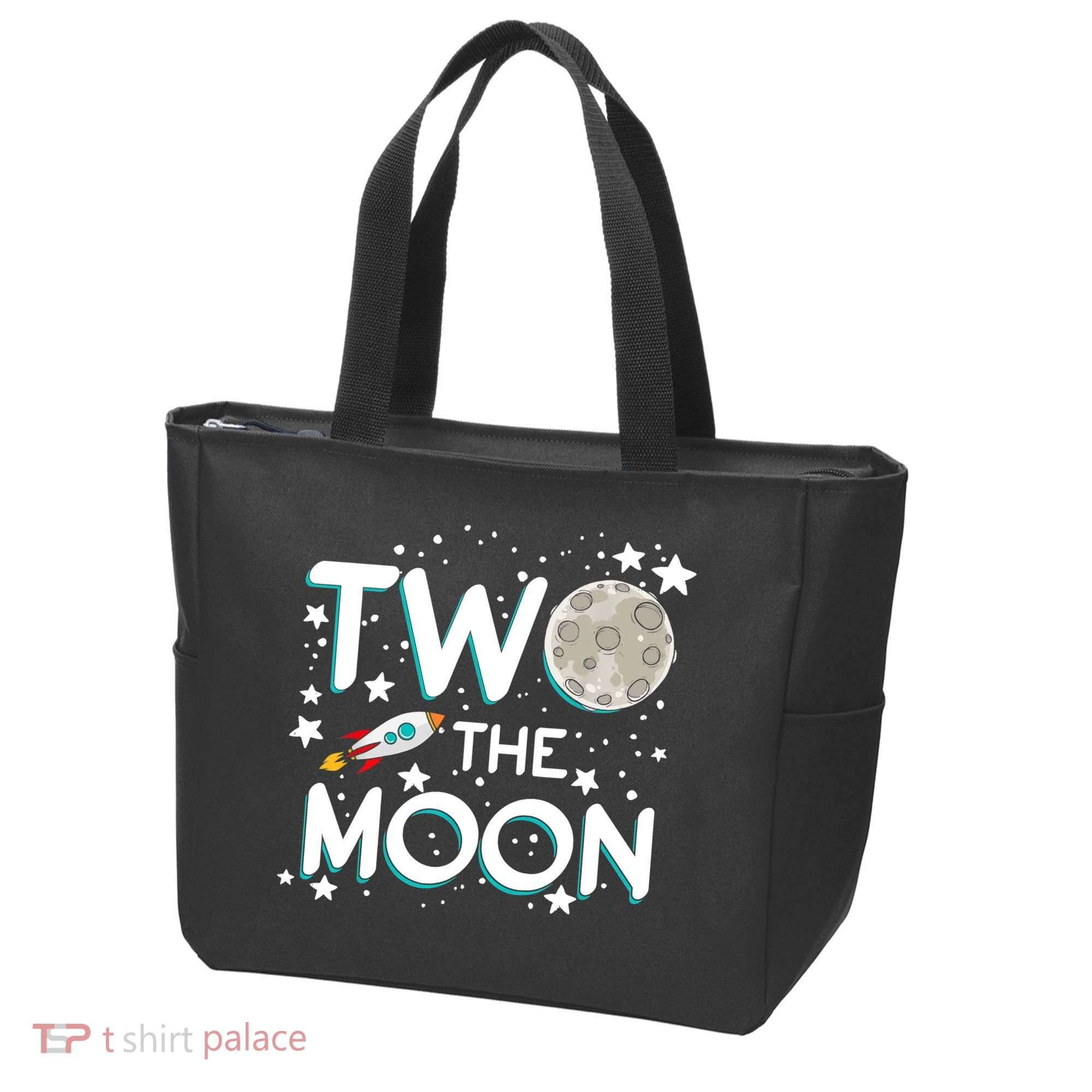 Two The Moon 2nd Birthday For 2 Year Old Tote Bag