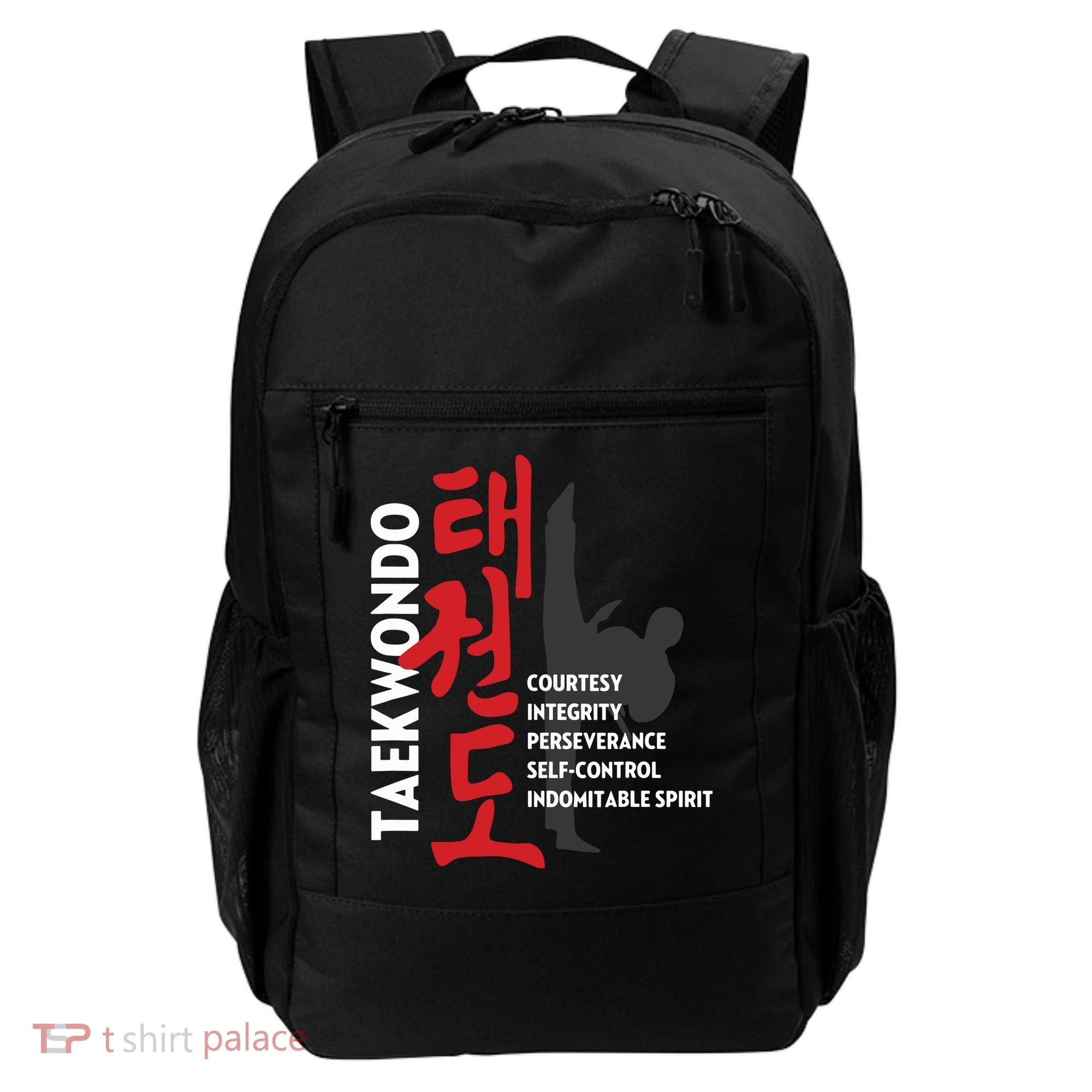 Taekwondo Tenets Martial Arts Graphic Tee Backpack
