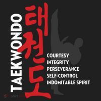 Taekwondo Tenets Martial Arts Graphic Tee Tumbler thumb 3