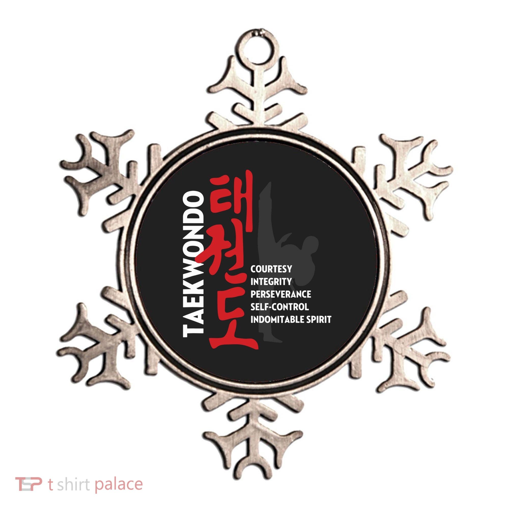 Taekwondo Tenets Martial Arts Graphic Tee Ornament