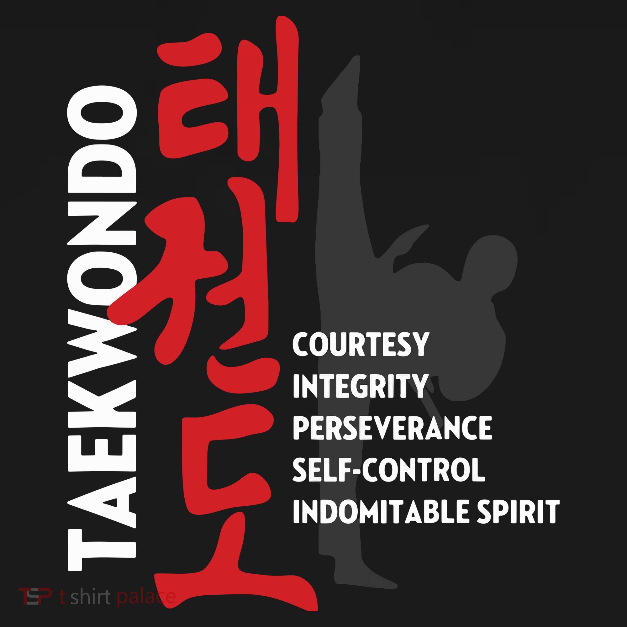 Taekwondo Tenets Martial Arts Graphic Tee Ornament