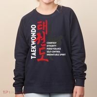 Taekwondo Tenets Martial Arts Graphic Tee Women's Sweatshirt thumb 0