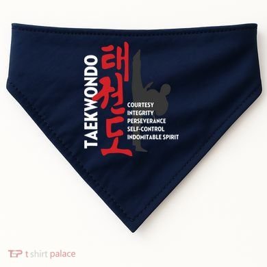 Taekwondo Tenets Martial Arts Graphic Tee USA-Made Doggie Bandana
