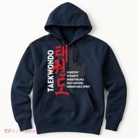 Taekwondo Tenets Martial Arts Graphic Tee Hoodie thumb 0
