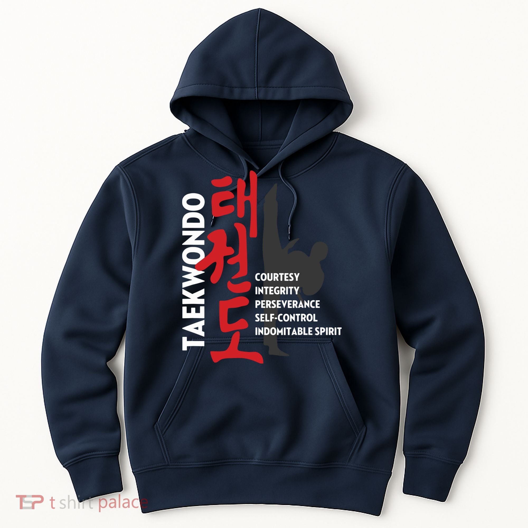 Taekwondo Tenets Martial Arts Graphic Tee Hoodie