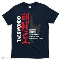 Taekwondo Tenets Martial Arts Graphic Tee T-Shirt thumb 0